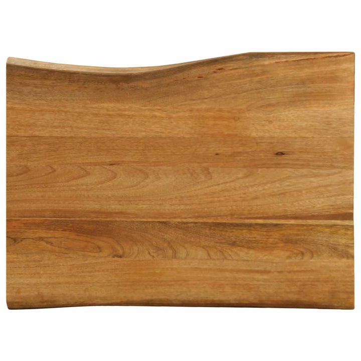 Tafelblad met natuurlijke rand 90x60x2,5 cm massief mangohout