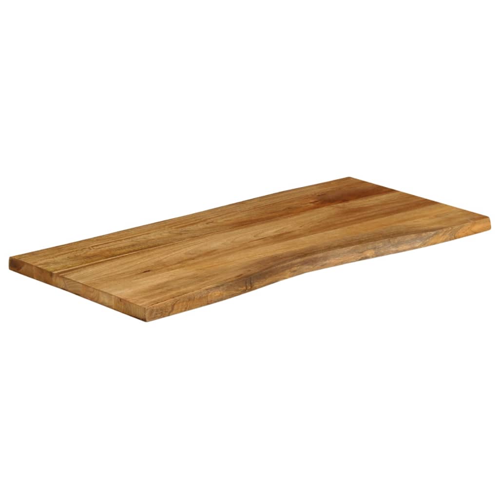 Tafelblad met natuurlijke rand 110x60x2,5 cm massief mangohout