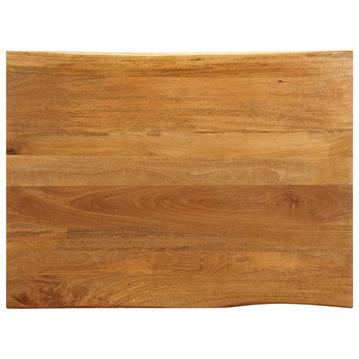 Tafelblad met natuurlijke rand 90x80x2,5 cm massief mangohout