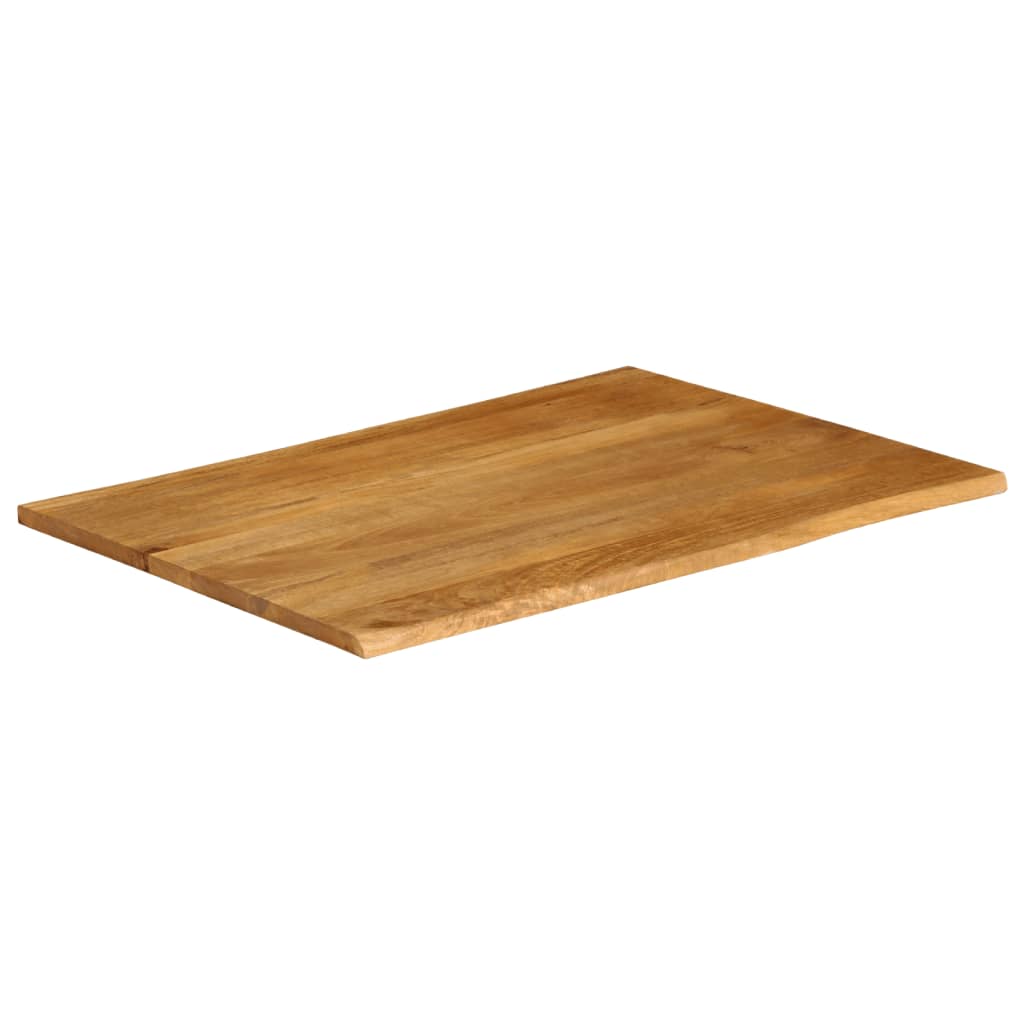 Tafelblad met natuurlijke rand 90x80x2,5 cm massief mangohout