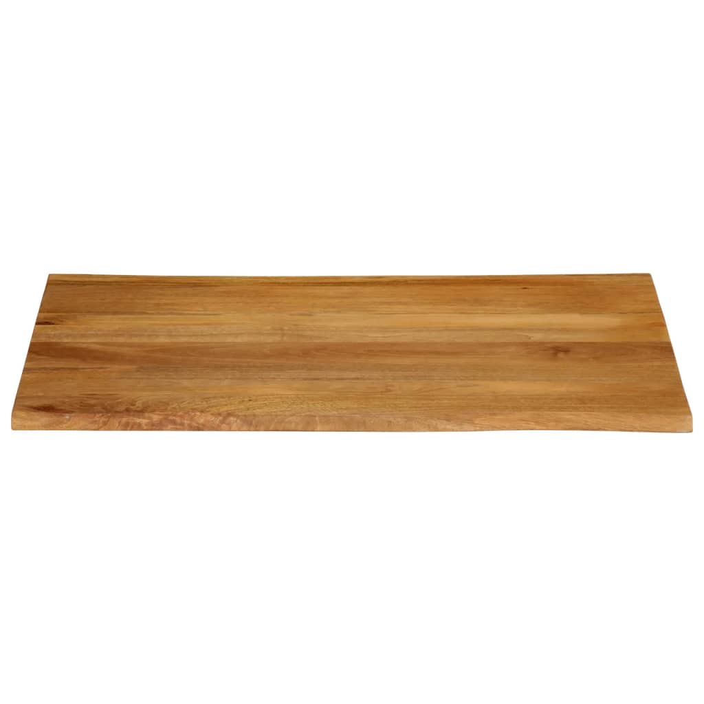 Tafelblad met natuurlijke rand 90x80x2,5 cm massief mangohout