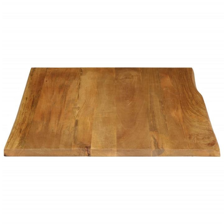 Tafelblad met natuurlijke rand 90x80x2,5 cm massief mangohout