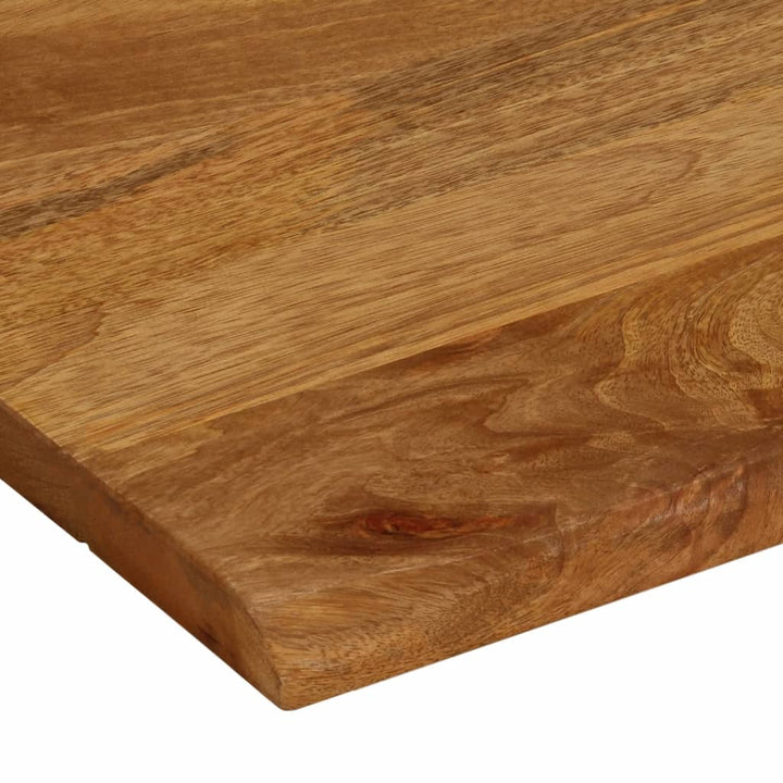 Tafelblad met natuurlijke rand 90x80x2,5 cm massief mangohout