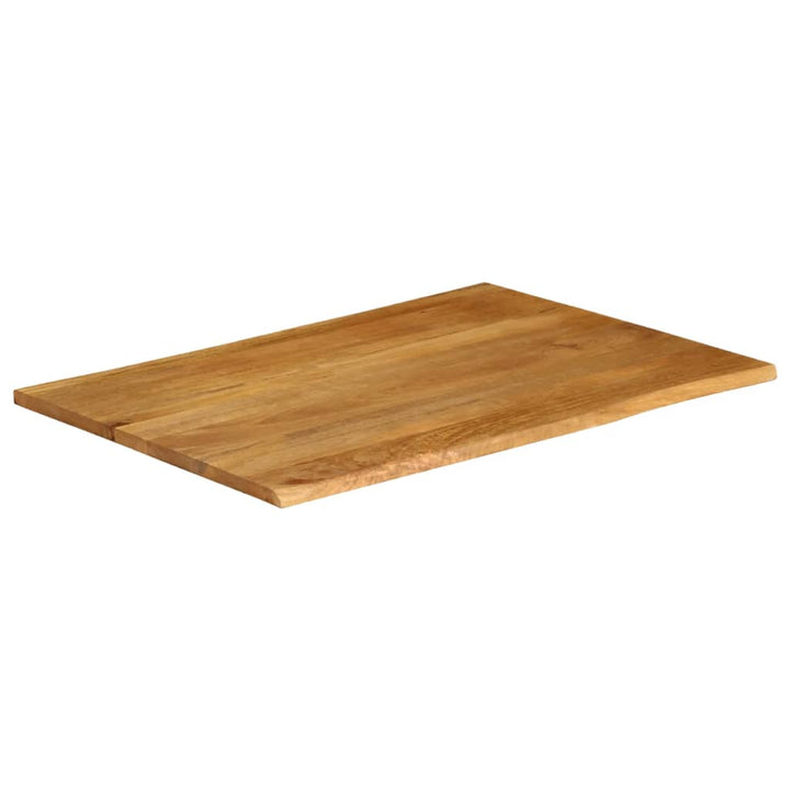 Tafelblad met natuurlijke rand 100x80x2,5 cm massief mangohout