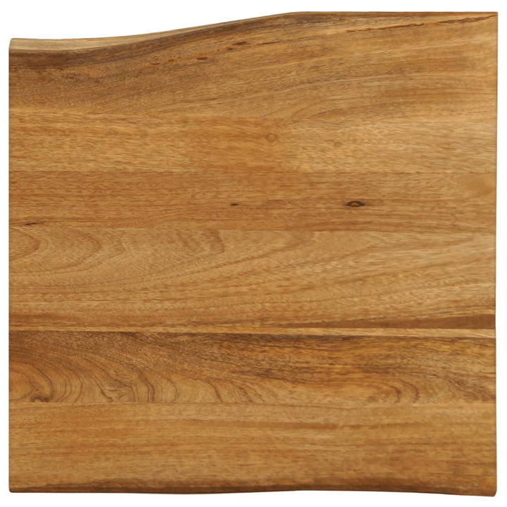 Tafelblad met natuurlijke rand 40x40x3,8 cm massief mangohout