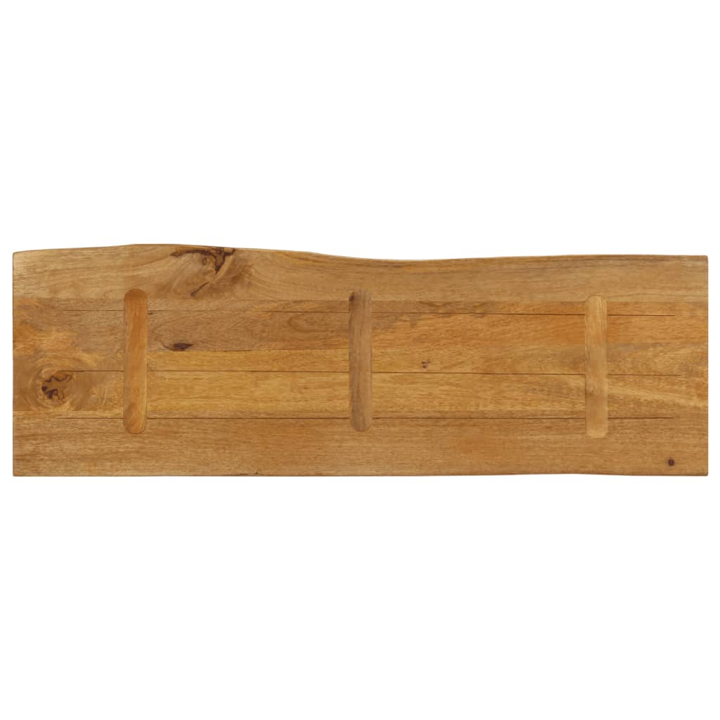 Tafelblad met natuurlijke rand 140x40x3,8 cm massief mangohout