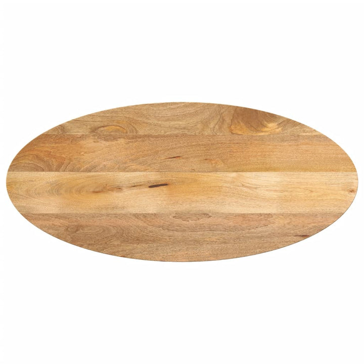 Tafelblad ovaal 120x50x2,5 cm massief mangohout