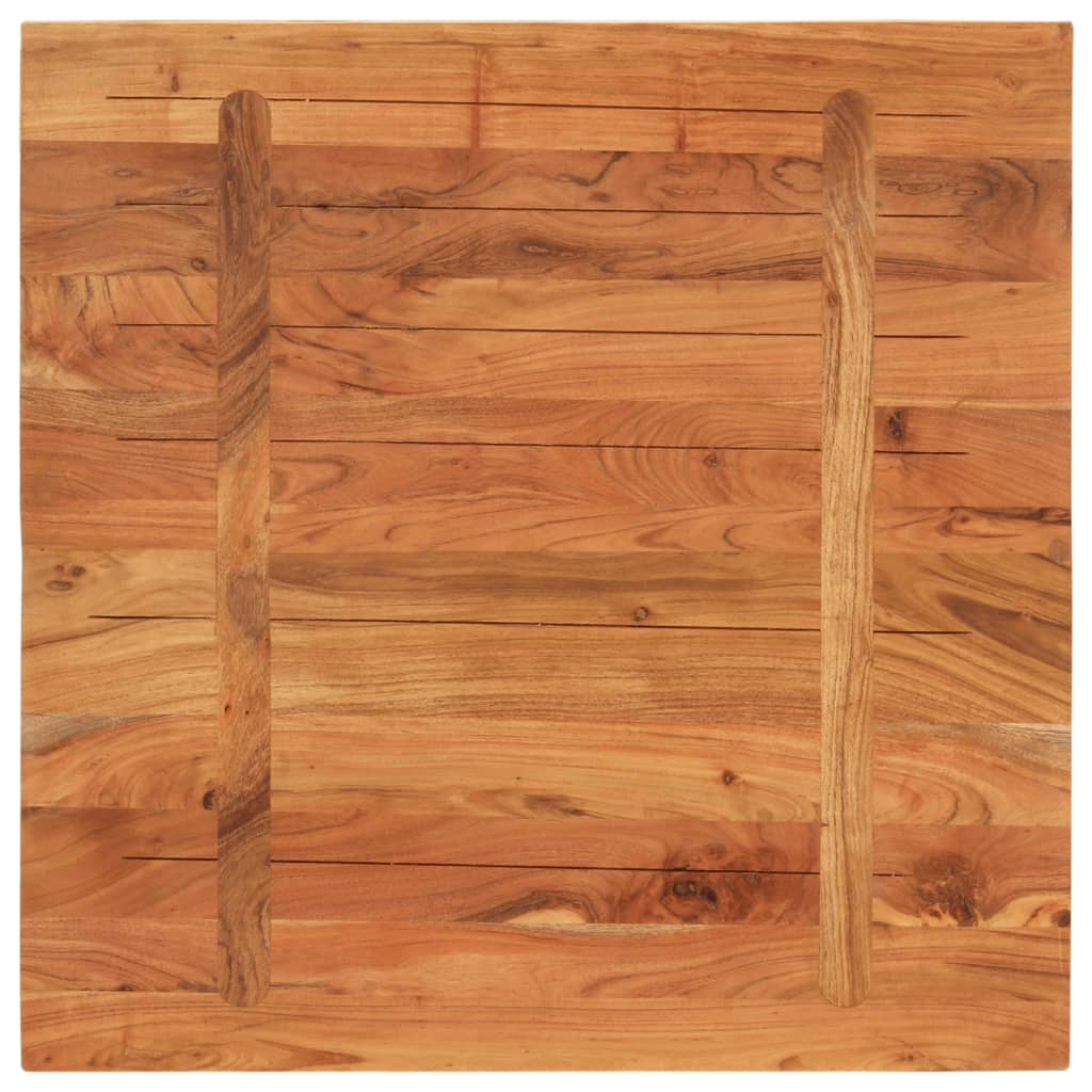 Tafelblad vierkant 80x80x3,8 cm massief acaciahout