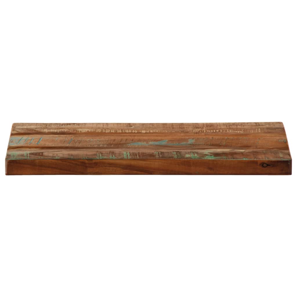 Tafelblad rechthoekig 40x20x2,5 cm massief gerecycled hout