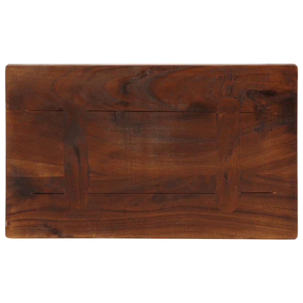 Tafelblad rechthoekig 50x20x2,5 cm massief gerecycled hout