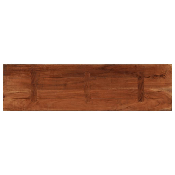 Tafelblad rechthoekig 120x20x2,5 cm massief gerecycled hout