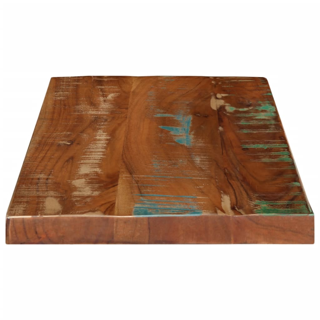 Tafelblad rechthoekig 50x40x2,5 cm massief gerecycled hout