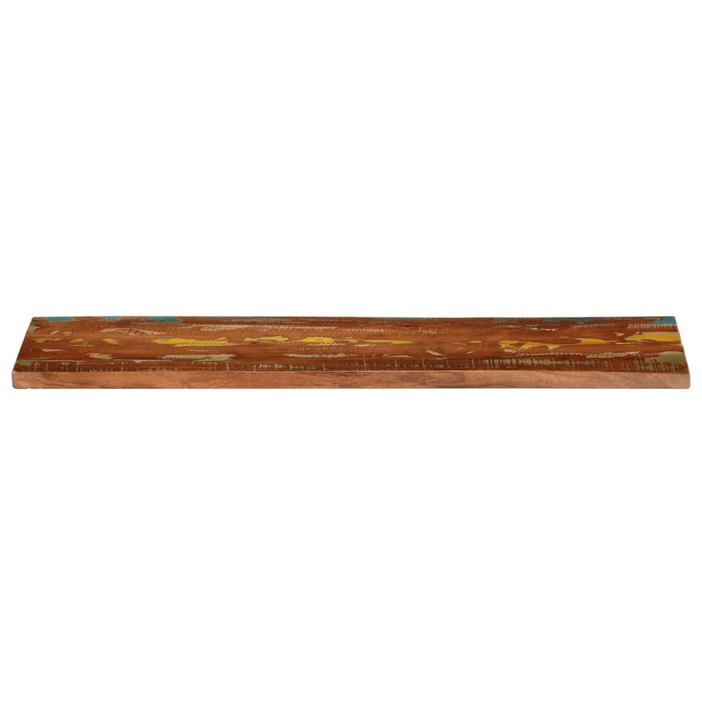 Tafelblad rechthoekig 120x40x2,5 cm massief gerecycled hout