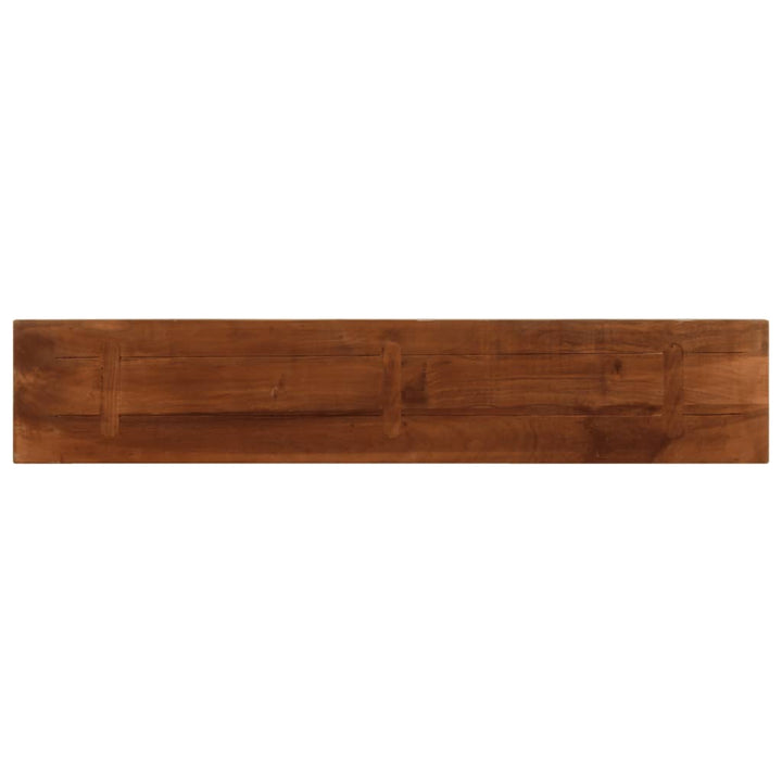 Tafelblad rechthoekig 160x40x2,5 cm massief gerecycled hout