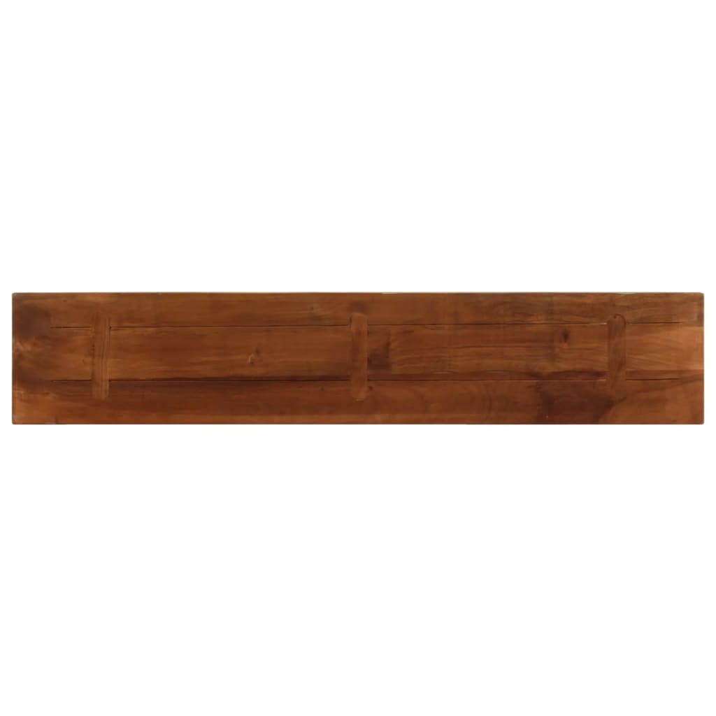 Tafelblad rechthoekig 180x40x2,5 cm massief gerecycled hout