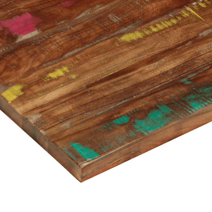 Tafelblad rechthoekig 90x50x2,5 cm massief gerecycled hout
