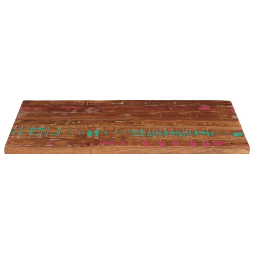Tafelblad rechthoekig 120x60x1,5 cm massief gerecycled hout