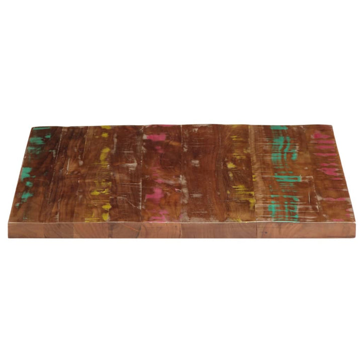 Tafelblad vierkant 70x70x1,5 cm massief gerecycled hout
