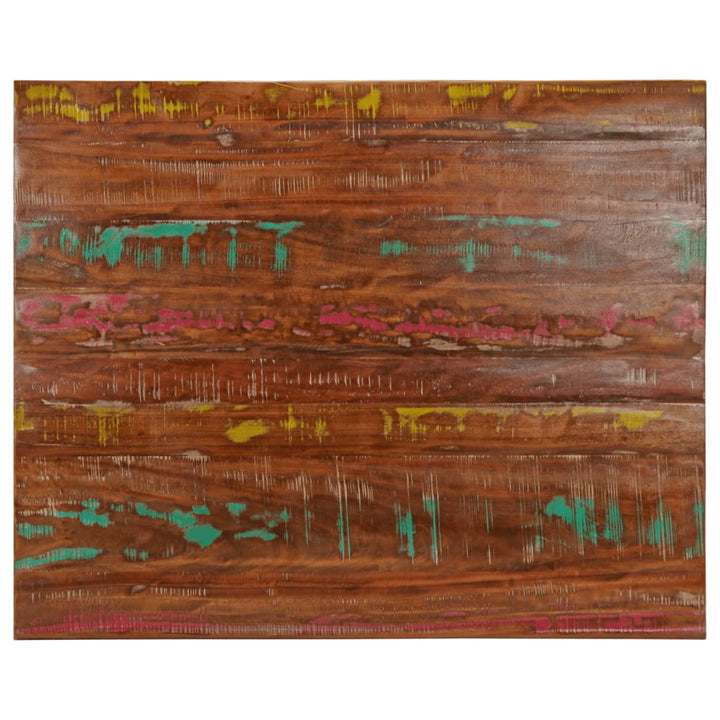Tafelblad rechthoekig 110x80x2,5 cm massief gerecycled hout