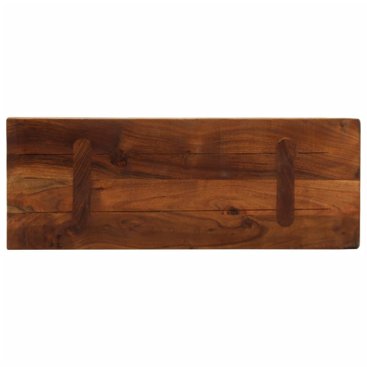 Tafelblad rechthoekig 80x20x3,8 cm massief gerecycled hout