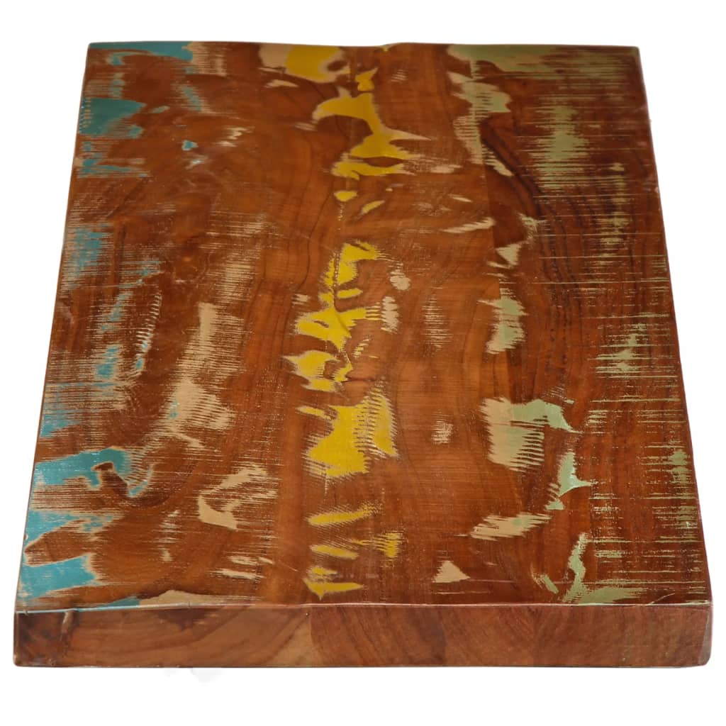 Tafelblad rechthoekig 120x20x3,8 cm massief gerecycled hout