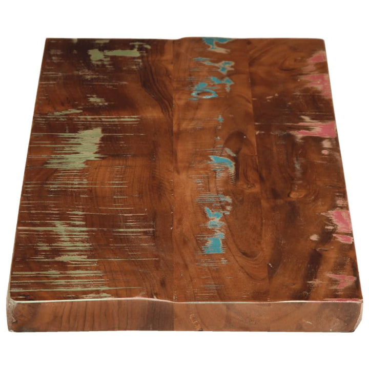 Tafelblad rechthoekig 70x40x3,8 cm massief gerecycled hout