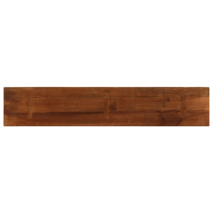 Tafelblad rechthoekig 140x40x3,8 cm massief gerecycled hout
