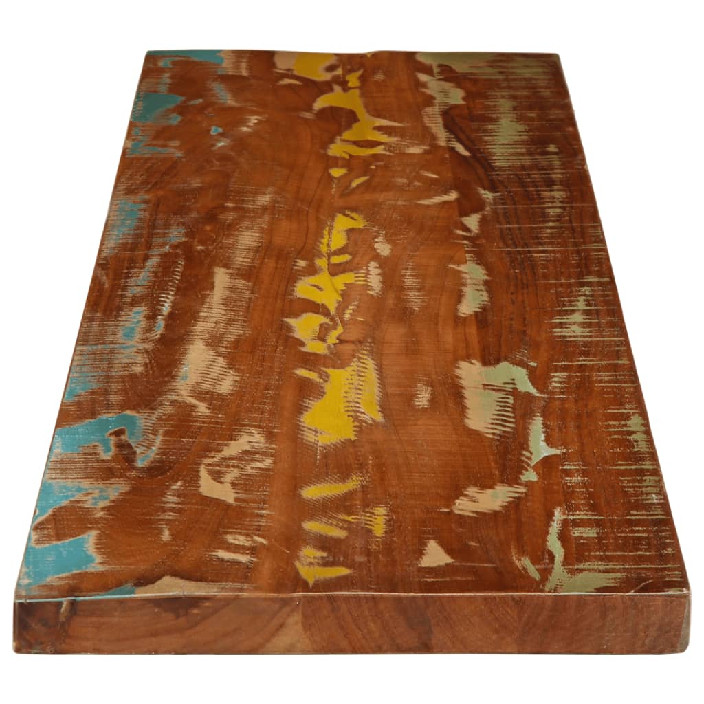 Tafelblad rechthoekig 180x40x3,8 cm massief gerecycled hout