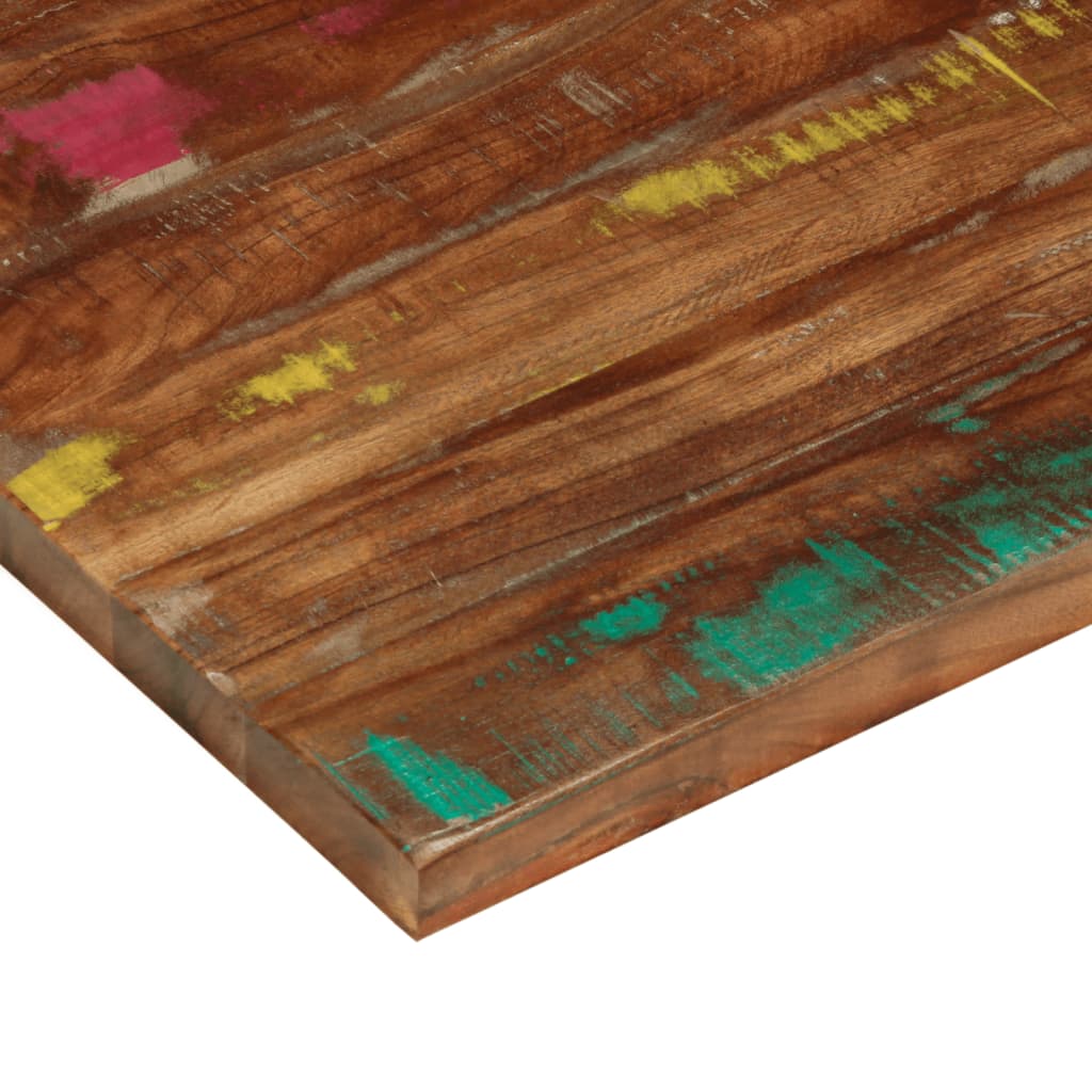 Tafelblad rechthoekig 90x50x3,8 cm massief gerecycled hout