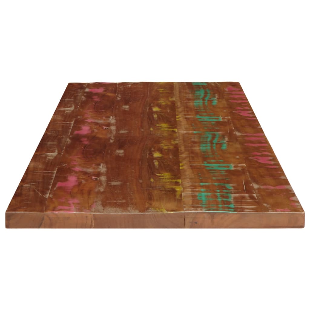 Tafelblad rechthoekig 110x50x3,8 cm massief gerecycled hout