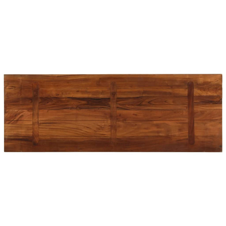 Tafelblad rechthoekig 160x50x3,8 cm massief gerecycled hout