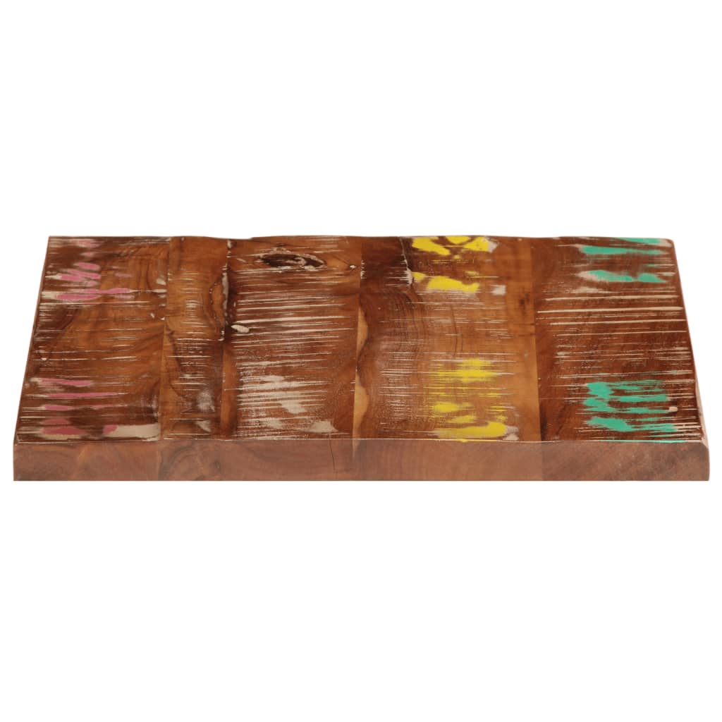 Tafelblad vierkant 60x60x3,8 cm massief gerecycled hout