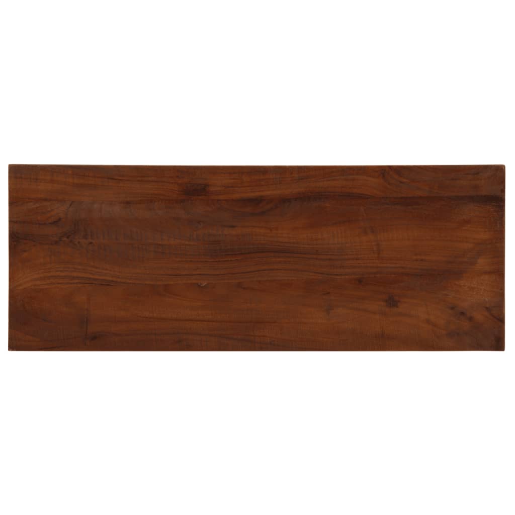 Tafelblad rechthoekig 70x20x2,5 cm massief gerecycled hout