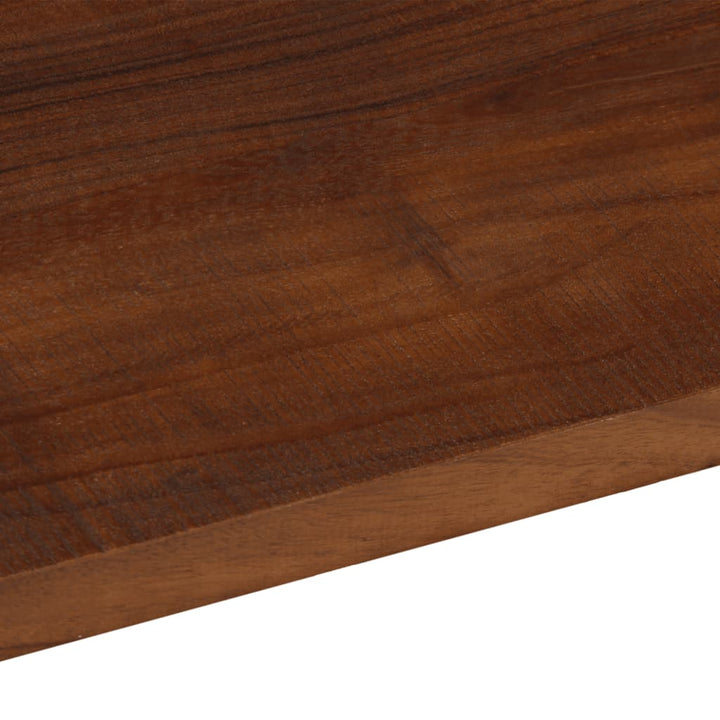 Tafelblad rechthoekig 80x20x2,5 cm massief gerecycled hout