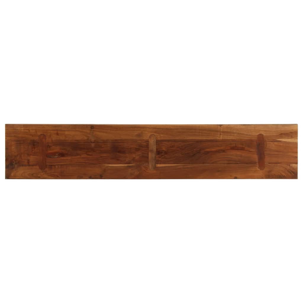 Tafelblad rechthoekig 160x20x2,5 cm massief gerecycled hout