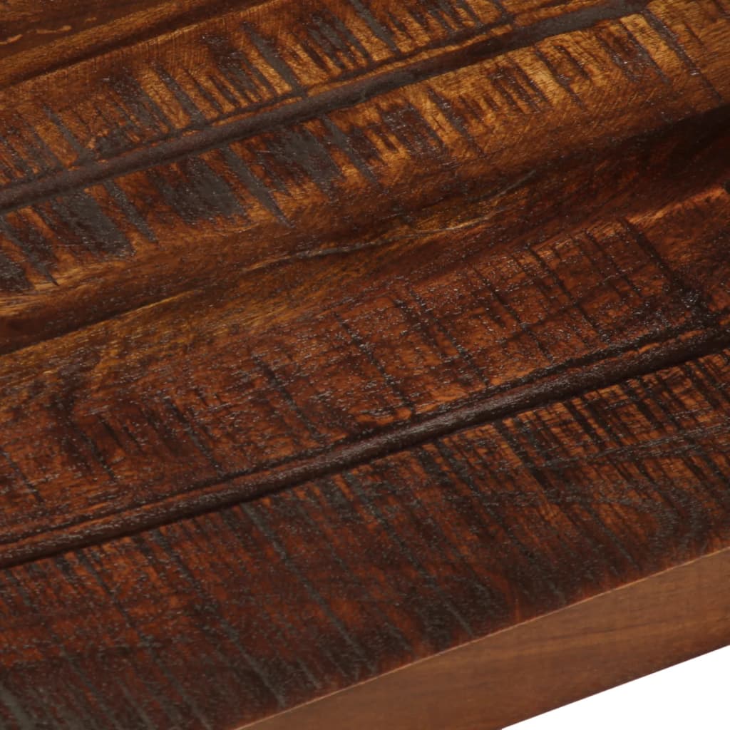 Tafelblad rechthoekig 50x30x2,5 cm massief gerecycled hout