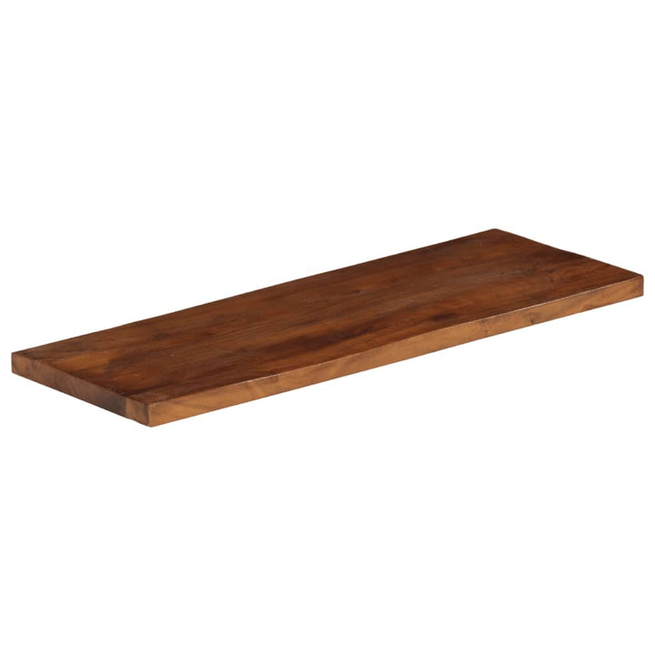 Tafelblad rechthoekig 80x30x2,5 cm massief gerecycled hout