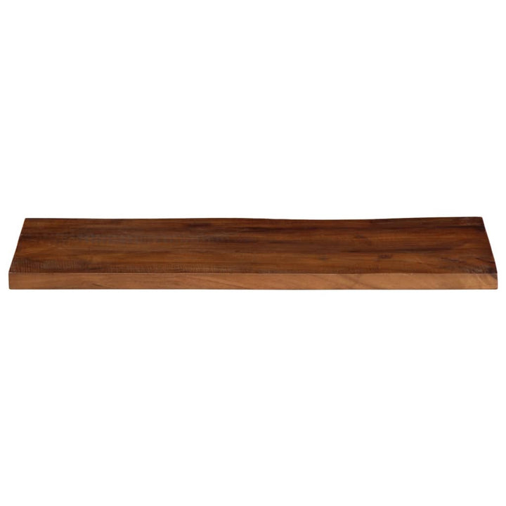 Tafelblad rechthoekig 80x30x2,5 cm massief gerecycled hout