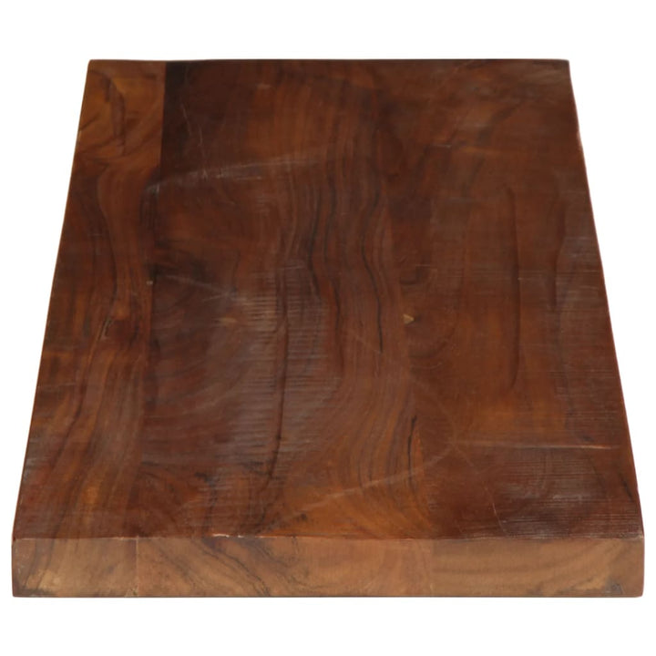 Tafelblad rechthoekig 90x30x2,5 cm massief gerecycled hout