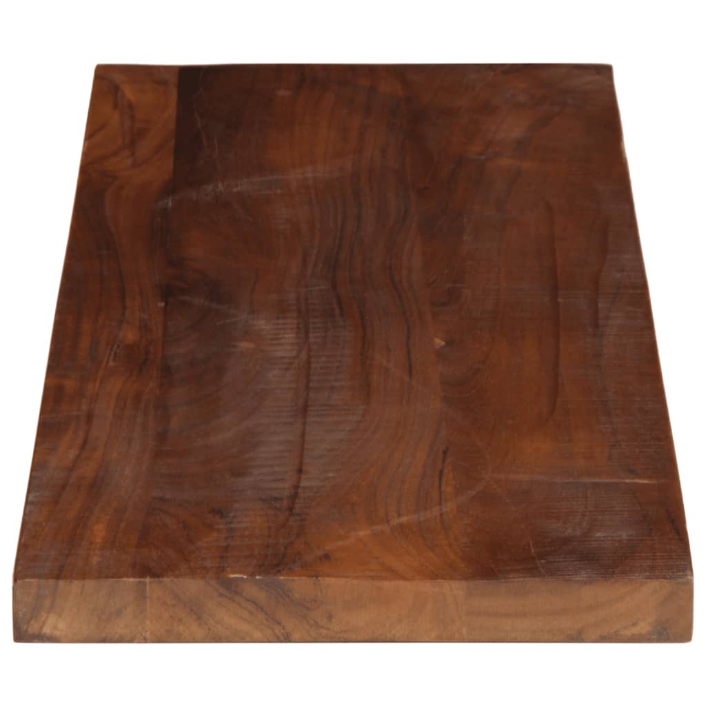 Tafelblad rechthoekig 70x40x2,5 cm massief gerecycled hout