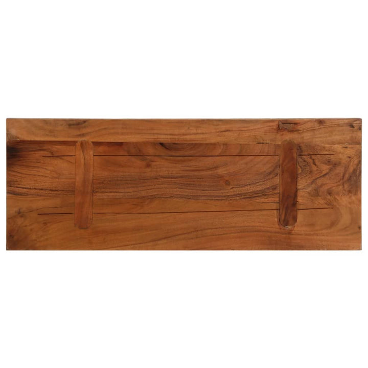 Tafelblad rechthoekig 70x40x2,5 cm massief gerecycled hout