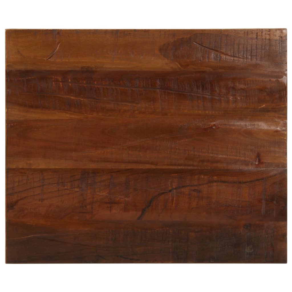 Tafelblad rechthoekig 60x50x2,5 cm massief gerecycled hout