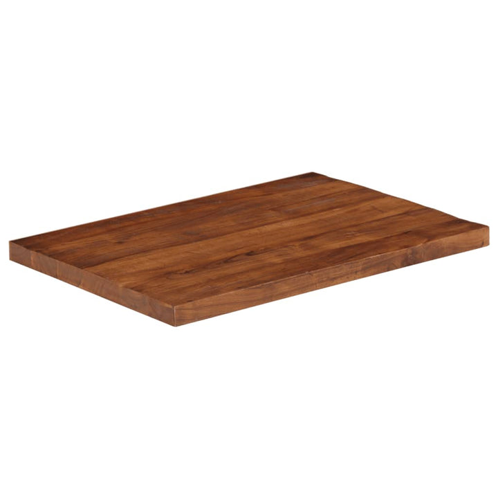 Tafelblad rechthoekig 80x50x2,5 cm massief gerecycled hout