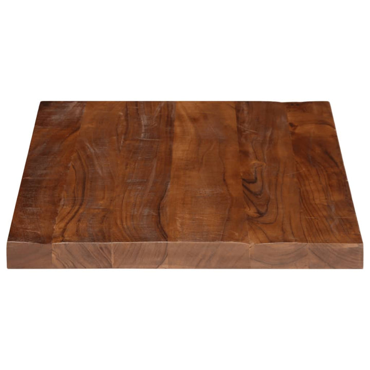 Tafelblad rechthoekig 80x50x2,5 cm massief gerecycled hout
