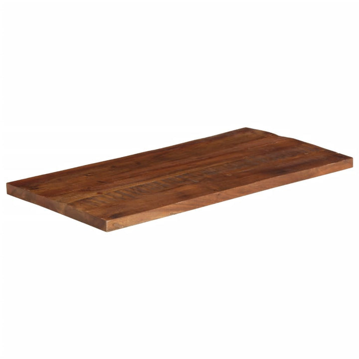 Tafelblad rechthoekig 110x50x2,5 cm massief gerecycled hout