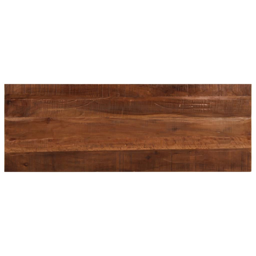 Tafelblad rechthoekig 140x50x2,5 cm massief gerecycled hout