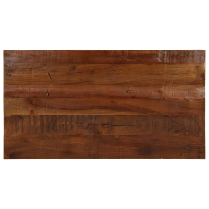 Tafelblad rechthoekig 120x60x2,5 cm massief gerecycled hout