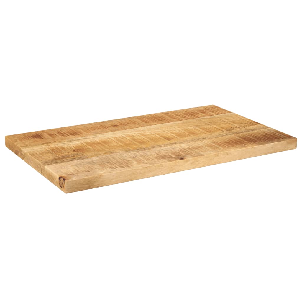 Tafelblad rechthoekig 40x20x2,5 cm massief ruw mangohout