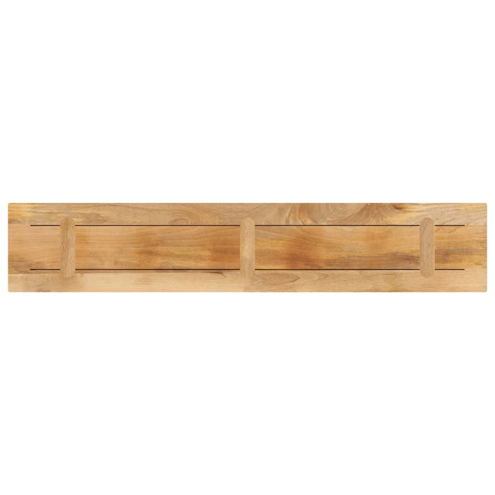 Tafelblad rechthoekig 140x30x2,5 cm massief ruw mangohout