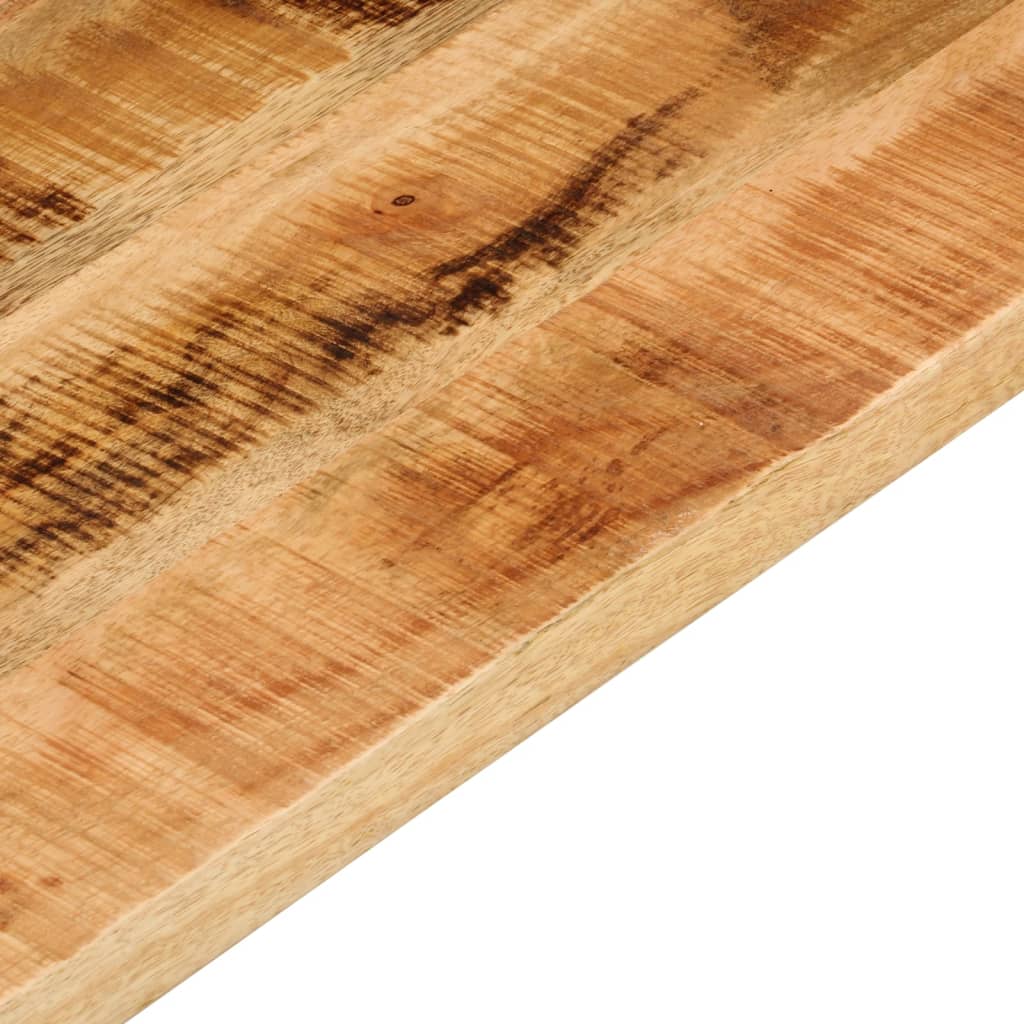 Tafelblad rechthoekig 140x30x2,5 cm massief ruw mangohout